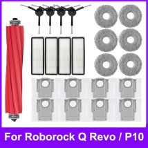 Ersatzteil für Roborock Q Revo P10 A7400RR Roboter Staubsauger Reiniger Zubehör Hauptseite bürste Hepa Filter Mop Tücher Staubbeutel