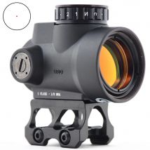 Shooin Optics Red Dot Sight Collimator With High Low 20mm Picatinny Mount And Anti-Reflective Lens Cover