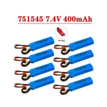 RC Car Battery 7.4V 400mah Lipo Battery For P929 P939 K969 K979 K989 1/28 Remote Control Car Spare Parts JST Plug 7.4V Battery