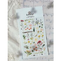 Korean Import Suatelier Flowers Letter Sticker Stickers Diary Sticker Scrapbook Decoration PVC Stationery Stickers School Gift