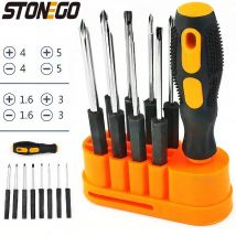 STONEGO 1 set di cacciaviti multifunzione 8 in 1 - Kit di strumenti di riparazione per cellulari, computer, varie teste intercambiabili