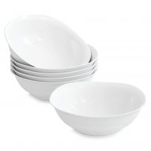 Malacasa Elisa 6-teilige 1,5-Zoll-Suppenschüssel Set Porzellan Müsli Salats ch üssel Dessert Reis Pasta Schüssel Küchen werkzeug
