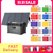 ALLPOWERS Solar Generator S2000 Pro with 400W Solar Panel, 4 x 2400W AC Outlets, 2400W Portable Power Station for Home Backup RV