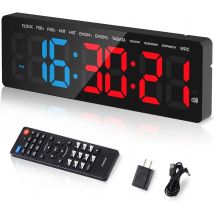 Timer da palestra Orologio da parete con display a LED grande da 3,5 pollici Intervallo da palestra Allenamento Conto alla rovescia e su Cronometro Temporizzatori digitali per il fitness a casa