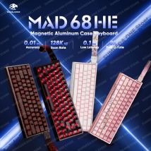 Madlions Mad60 Mad 60he Mad 68he Mad R Wired Mechanical Keyboard Gaming Magnetic Switch RT 0.02mm 8K Rate RGB Hotswap Keyboard