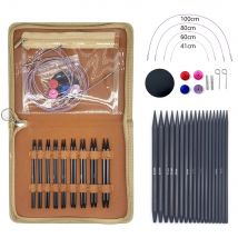 Austauschbare Runds trick nadel abnehmbare Häkeln adeln Nadeln Strick pullover Ring Nadel Set