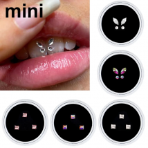 3/4 teile/schachtel Dental Zahn Edelsteine Acryl Zahn Schönheit Diamant Ornamente Kristall Diamant Ornament Zähne Schmuck
