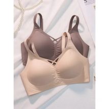 Moyisu nahtlose BHs Frauen kleine Brüste sammeln bequeme dünne nicht leere Tasse weiche Unterstützung nicht Bügel feste Tasse BH-Abdeckung