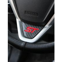 Car Refit Accessories for Ford New Fiesta MK7 2009-2017 Ecosport 2012-2017 Car Steering Wheel Covers Trim Sticker
