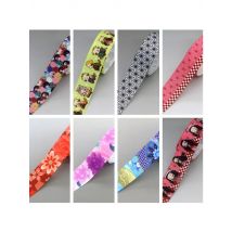 DHK 25mm 5yards Japan Style Cartoon Flower Printed Grosgrain Ribbon Hair Bow Diy Party Decoration Wholesale OEM 25mm C1428