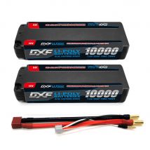 DXF 2S Lipo Batteria 10000mAh 7.6V 150C 5mm T Spina Custodia rigida per 1/10 Buggy Truggy Offroad Barca Auto Barca Camion RACING Elicottero