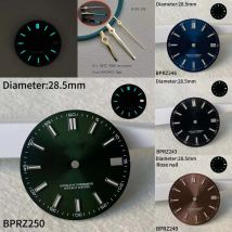28.5mm S Logo green S date Dial Suitable For NH35 Japanese Automatic NH36 Movement blue Luminous 29mm s dial Watch Accessories