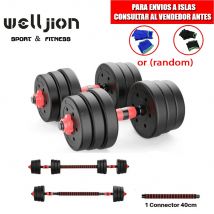 PesosPesos y mancuernas Hierro ajustable interno antideslizante-Mancuerna 10 kg 15 kg 20 kg 30 kg 40 kg 50 kg con barra ajustable y bloqueo de seguridad-Gimnasio en casa Kit de ejercicios