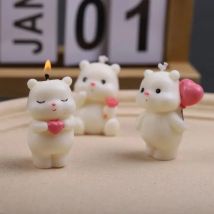 Mini Bär Silikon Kerze Form Diy Handgemachte Seife Gips Handwerk Harz Zement Form Geburtstag Party Hochzeit Valentinstag Geschenk