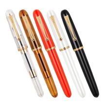 Neuer Jinhao 9016 transparenter Farbharz-Füllfederhalter mit EF-, F- und M-Spitze, Tintenstift für Schüler, Schule, Bürobedarf, Geschenke