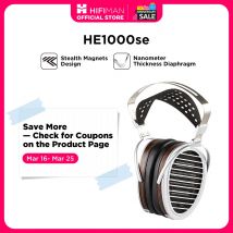 Auriculares de audiófilo HIFIMAN HE1000se de tamaño completo, supraaurales, de diseño abierto, con imanes planares magnéticos ocultos para el hogar y el estudio