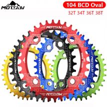Motsuv ovaler Kettenblatt 104bcd für Shimano MTB Fahrrad Fahrradkette  ring 32t 34 36 38t ultraleichte Zahn platte Kettenrad 104 bcd
