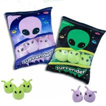 Kreative Alien Raupe Monster werfen Kissen Donuts Chips Snack in einer Tasche gefüllt Pudding Snack Kissen Geburtstags geschenk für