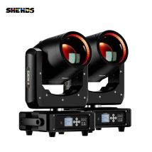 Nuovo arrivo SHEHDS 2PCS MINI 230W 7R Beam Bulb Moving Head Lighting Rainbow per Wedding Nightclub theatre Disco Performance