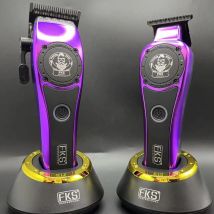 FKS Professional Barber Hair Clipper Trimmer 7000-9000RPM Engraving Scissors Ceramic DLC Coated Blades USB Charging