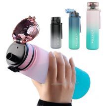500ML/650ML/1000ML Bottiglia di Acqua Sportiva A Prova di Perdite Tazza di Plastica Colorata Bere Viaggi All'aperto Portatile Palestra Fitness Brocche