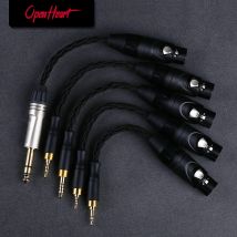 Open heart XLR-Adapter kabel 4-polige XLR-Buchse auf 4,4mm/2,5mm/6,35mm/3,5mm/3,5 4-polig, symmetrisch auf 4-poliges XLR-Buchse aus reinem Silber