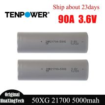 Original TENPWOER 50XG 21700 Battery 5000mah 90A 3.6V High Discharge Low Resistance Rechargabl Lithium Batterie TP INR21700 Cell