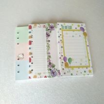 A5 A6 A7 Loseblatt-Notizbuch, Nachfüllung, Spiralbinder, Register, Papier, Innenseiten, Tagesplaner, Linienraster, leere Agenda