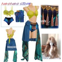 Britney Cosplay Spears Slave 4 U Costume Britney VMA Sexy Slave Women Stage Performance Outfit Dress Dancing Snake Halloween