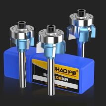 HUHAO 6,35 mm Schaft Eckfräser R1 R2 R3 Zierkante Holzbearbeitungsmühle Klassischer Hartmetallschneider-Bit für Holzwerkzeuge
