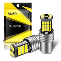 Aileo 2szt 1156 BA15S P21W Samochodowa żarówka LED światła cofania 45szt 4014SMD Do VW Passat B5 B6 Golf Canbus Auto Lamp Bez błędów DC 12V
