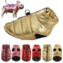 Gemütliche Kleidung für Hunde, Weste, Haustier-Hundejacke, Mantel für kleine, mittelgroße Hunde, Katzen, Winter, wasserdicht, für Welpen, gestreifte Kleidung, Bulldoggen-Kostüme
