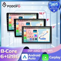 Podofo android 128g Autoradio Radio/10inch 2din Universal Wifi GPS Auto Audio Multimedia Player für Hyundai Nissan Toyota
