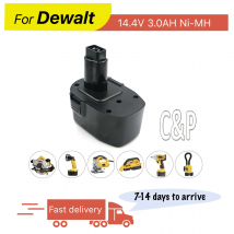 C&P Per DEWALT 14.4V Batteria Spille 3.0AH Ni-MH 2PCS Sostituire Batteria Cordless Trapano Strumento di Potere DC551KA DC612KA DC613KA DC614KA