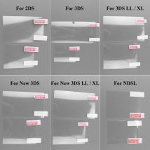 1PCS Película Protectora Transparente HD Superior e Inferior para NS NDSL NDSL para 2DS New 3DS XL Protector de Pantalla LCD