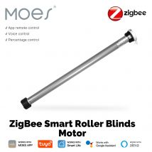 MOES Tuya-Motor de persianas enrollables Zigbee inteligente, automático, para tubo de 38mm, Control remoto, funciona con Smart Life, Alexa y Google Home
