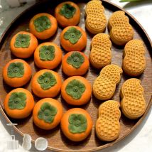Erdnuss Kaki Form Mond Kuchen form Aus stecher Kekse Formen Rahmen gepressten Kuchen knusprigen Gebäck Dessert Backwerk zeuge