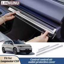Linnunu Fit für Leapmotor C10 Lhd Auto vorne Mittelkonsole Gitter Staubschutz Klimaanlage Vent Schutzhülle Metallmaterial verschleißfestes und langlebiges Auto-Innenzubehör