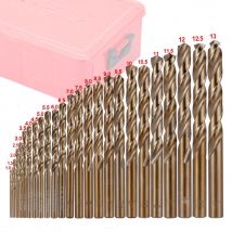 Brocas helicoidales de acero de alta velocidad M35 cobalto, abridor de agujeros, accesorios de herramientas eléctricas para carpintería metalúrgica de acero inoxidable