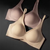 Erweiterte nahtlose Unterwäsche ohne Ränder, sexy, hochwertiger, geraffter, verstellbarer, bequemer Damen-BH zum Stillen