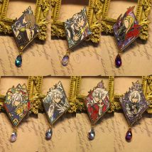 Game Thancred Zenos Urianger Augurelt Metal Badge Cosplay Button Brooch Pins Pendant Collection