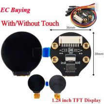 1.28 inch TFT Screen Display Module 1.28" IPS Round Colorful LCD Board GC9A01 Touch 240x240 SPI ESP32-S3 ESP32S3-N16R8 N16R16