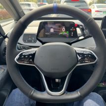 Schwarz diy auto lenkrad abdeckung hand genäht weiches wildleder für volkswagen vw atlas golf 8 mk8 jetta passat b9 tiguan sharan