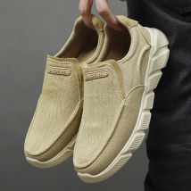 Männer Schuhe Sommer Männer Freizeit schuhe bequeme klassische Leinwand Slipper auf Slipper für Männer atmungsaktive Walking Sneakers Männer Slipper