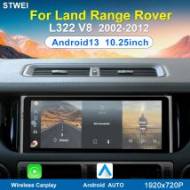 Android 13 dla Land Range Rover V8 L322 2002-2012 Radio samochodowe Multimedialny odtwarzacz wideo Stereo Nawigacja GPS 10,25 cala 4G WIFI