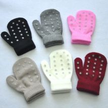 Winter 1-4y Kinder Star gestrickte warme Handschuhe für Babys chüler neue Voll finger handschuhe im Freien stricken Radfahren Ski handschuhe