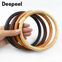 1/2Pcs 11/14cm Massivholz Ring Tasche Griffe Geldbörse Rahmen für Frauen Handtasche Gewebte Tasche DIY handgemachte Nähen Klammern Taschen Zubehör