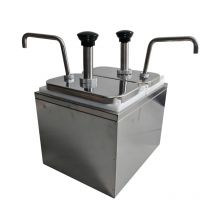 Commercial Fruit Sauce Pump Machine Manual 4L Cheese Dispenser Machine Stainless Steel Tomato Double-head Sauce Pump