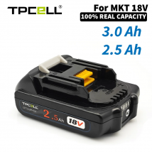 BL1830 3Ah/2.5AH Per Makita 18V Batteria Utensili Elettrici Li-Ion Sostituzione LXT BL1825 BL1820 per Cacciavite 18 V con BMS TPCELL