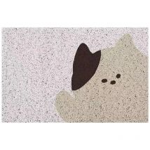 VIKAMA Loop Pile Expression Entrance Mat Dirt Resistant Entrance Mat Wear Resistant Carpet Can Cut Foot Mat